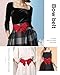 TeeYee Red Wide Elastic Belt Women's Bowknot Belt Dress Decorative Waistbelts Ladies Stretchy Bow Belt for Christmas Party Casual Matching Women