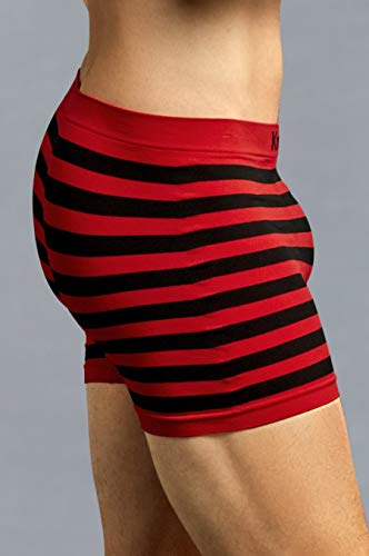 Knocker 6 Men's Seamless Boxer Briefs Underwear-Full Stripes3