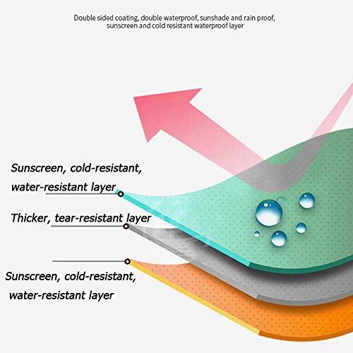 Bâche imperméable très résistante 180 g/m² Gris/Vert armée - Feuille de Sol en PE Feuille de bâche Couverture Balcon Camion extérieur Protection Solaire Anti-Pluie Auvent de Toit R – Image 4