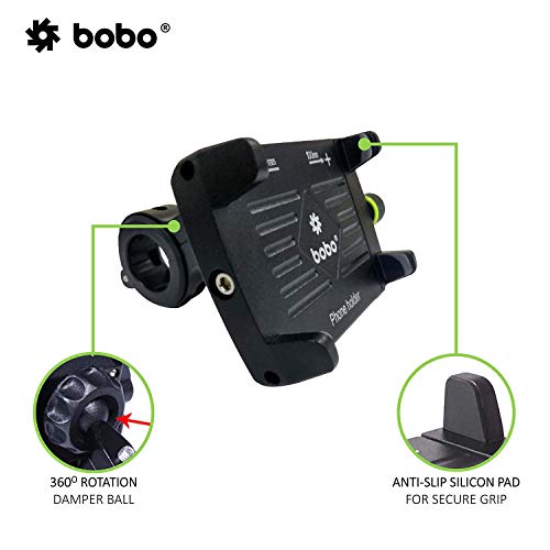 BOBO BM3 Aluminium Waterproof Bike/Motorcycle/Scooter Mobile Phone Holder Mount, Ideal for Maps and GPS Navigation (Black) - Image 3