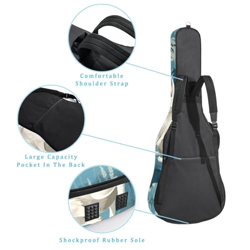 JRHEJTFZ Housse pour guitare acoustique de 1,9 cm d’épaisseur – Imperméable – Durable et élégant – Lapin floral noir, Multicolore 4., 42.9×16.9×4.7 in, Motif imprimé tendance - Les Beatles, Paul McCartney, John Lennon, RIngo Starr, George Harrison JRHEJTFZ Housse pour guitare acoustique de 1,9 cm d'épaisseur - Imperméable - Durable et élégant - Lapin floral noir, Multicolore 4., 42.9x16.9x4.7 in, Motif imprimé tendance – Image 4