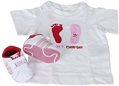 Adidas Scarpe da Culla Originali con T-Shirt da Neonato Set Regalo  Bellissimo Misura EU 17 - Q20455 : Amazon.it: Prima infanzia
