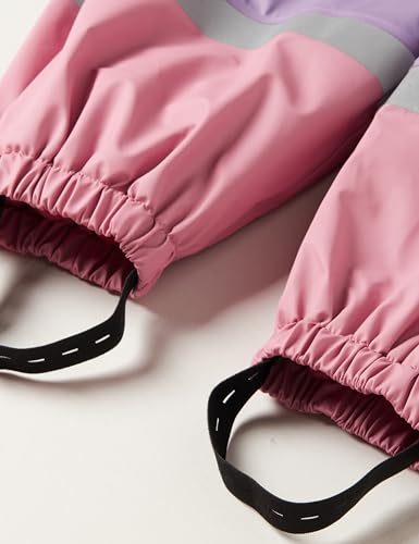 Regen-anzug mit Fleece-futter Unisex-Child Warm Waterproof Mud Suit Rainwear (1-Pack)4