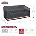 Turtle Life Patio Sofa Cover, Outdoor Heavy Duty Durable UV Water Resistant Anti-Fading Loveseat Cover with 2 Upgrade Air Vents and 2 Buckles, Black, 84