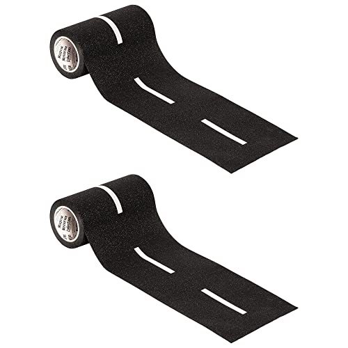 Magical Memories Collection Road Tape, Realistic Road Tape for Kids, Roads for Toy Cars, Car Toy Accessories, Traffic Vehicle Learning Resources, Kindergarten Learning Activities, Pack of 2