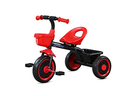BBYRTC Carrito Bebe- Niños Niños Niños Triciclo Triciclo Bicicleta De Paseo 2-5 Años-Nuevo, 58cm (Color : Red)