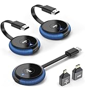 2026 Draadloze HDMI-zender en 2 Ontvangers, tot 6 RX'en, HDMI-Zender en Ontvanger, 5G/1080P Draadloze Extender Streaming Video Audio Voor Laptop, Camera Naar TV, Projector, Monitor - 165FT/50 M