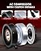 GDSMOTU AC Compressor with Clutch Fits for INFINITI for QX60 for JX35 3.5L 2013-2015 for Nissan for Maxima for Murano for Pathfinder for Quest 3.5L, CO11319C, 6512742