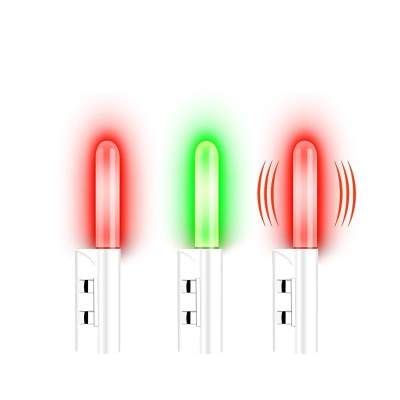 5 Pcs Night Fishing Rod Tip Lights, Fishing Bite Alarm Rod Tip Lights