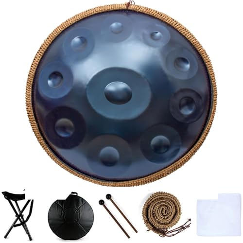 Handpan de acero premium 22 pulgadas 10 notas D Minor Kurd miniatura 1