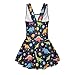 Pugasmiru Dinosaur Planets Pattern Girls Modest Swim Dress with UPF 50+ One Piece Skirted Bathing Suit, Wide Straps, Quick-Dry Fabric for All-Day Comfort