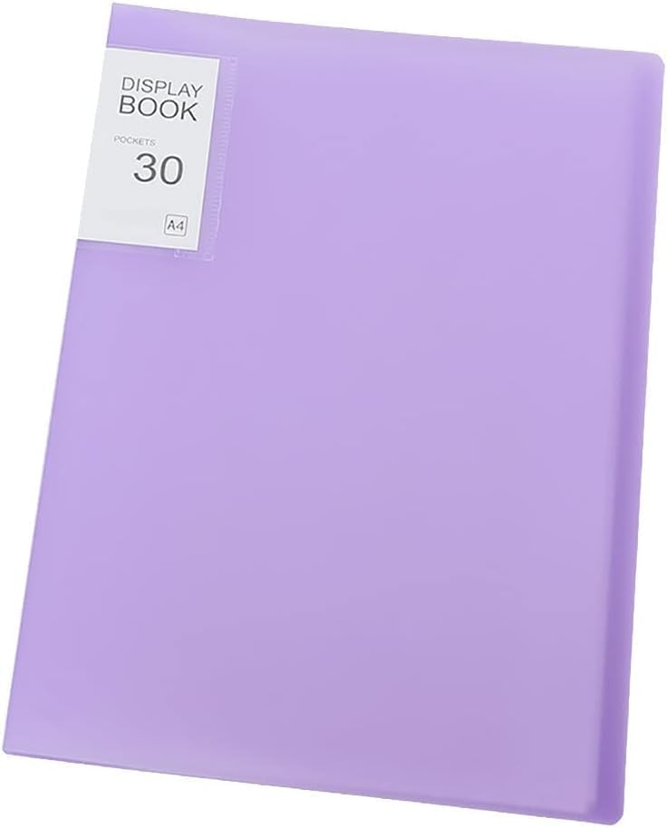 Purple Diamond Storage Book, A4 Diamond Picture Storage Book for 60 Diamond Picture Pics, 30 Pages Diamond Portfolio Folder for Diamond Picture Kits for Artwork, 12.2x9.1in