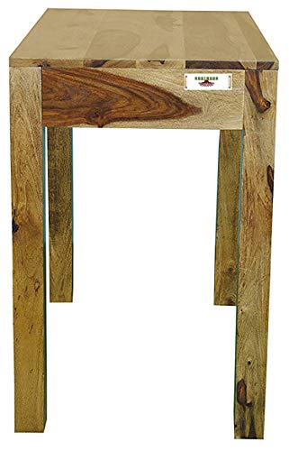 Image of Sheesham Wood One Drawer Folding Study Table for Living Room | Console Table | Provincial Teak Finish