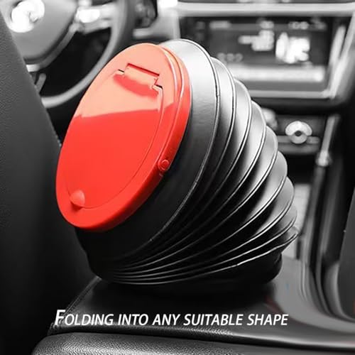 Image of Pop-Up Trash Can, 10 x 6 inches, 1.5 Gallon, Car Trash Can for Cute, Trash Bag Bin Hanging Waterproof Automotive Car Garbage Cans