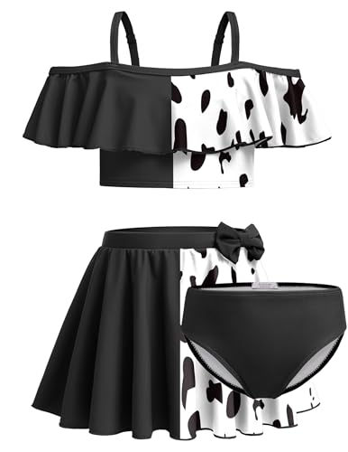 Arshiner Mädchen Badeanzug 3-teilig Blumen-Bikini Badeanzug...