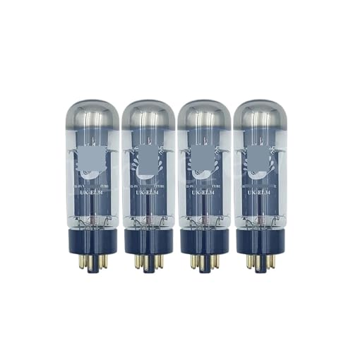 UK-EL34 UKEL34 Tube Upgrade EL34 EL34C 6CA7 6P3P 6L6 5881(4pcs Matched Quad)