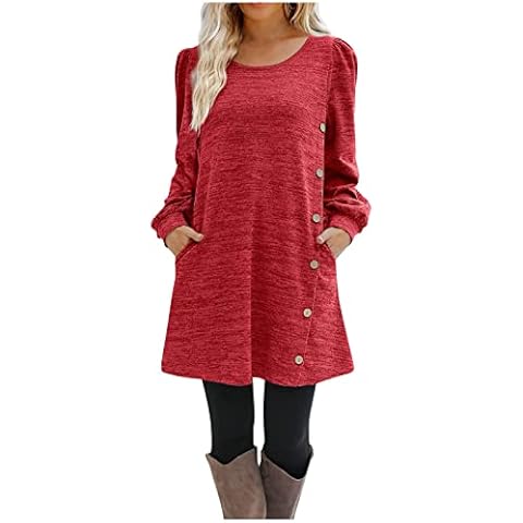 Geschenke Für Frauen Strickkleid Damen, Stillkleider Röcke Herbst Abendkleider Festkleider Mini Sexy Festliche Herbstkleider Kleid Viskose Salbeigrün Kleid Strandrock Cover
