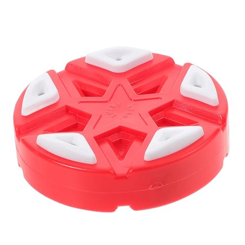 Happyyami Official Red Street Hockey Puck for Training and Matches Non-Slip Roller Hockey Pucks for Skill Improvement Suitable for Beginners and Professionals Flat Design for Outdoor Use