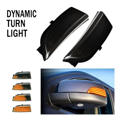 Luces de espejo retrovisor con señal de giro dinámica para para Everest U375 UA intermitentes 2