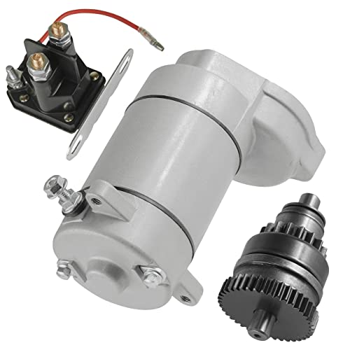 Caltric Starter with Drive Bendix and Relay Solenoid Compatible with Polaris Xpress 300 400L 1996 1997 1998 1999 2000 2001 2002 miniatura 5