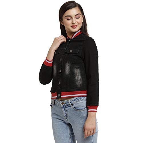 Image of Campus Sutra Women Stylish Casual Denim Jacket(AWZ19 JKDENIM01 W PLN BLRD AZ M)