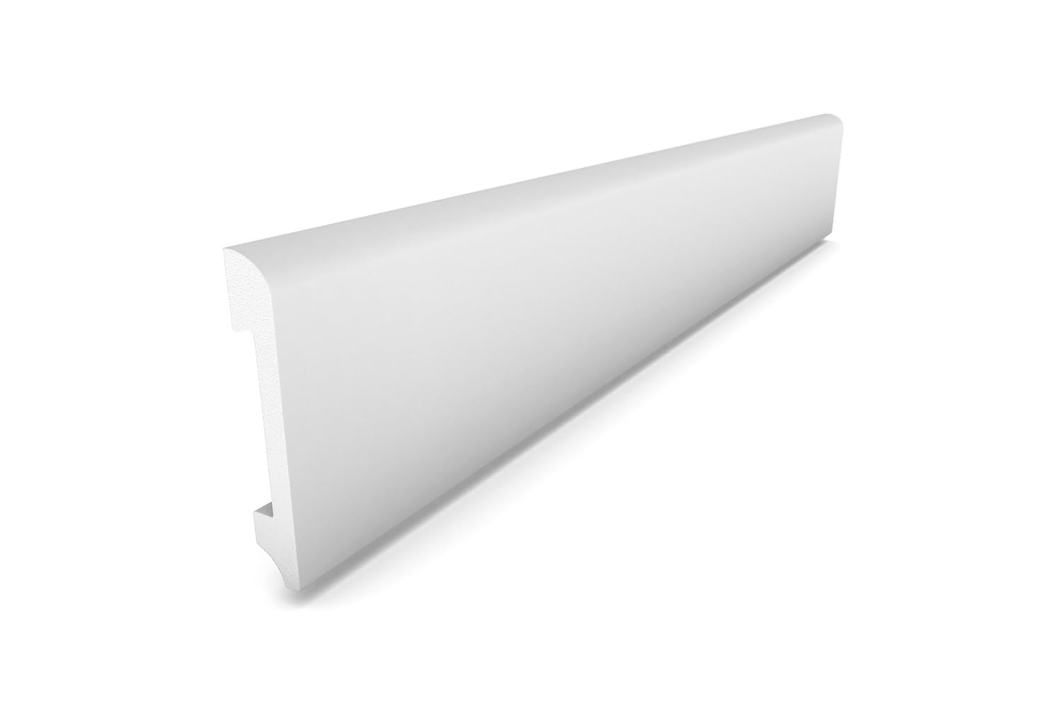 10 Stück / 20 MeterSockelleisten Fußleisten Bodenleiste - weiß - hartes Material - Deko - Wand - Boden - Decke (DP4)
