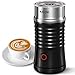 Milk Frother Aicok, Double Wall Electric Milk Steamer with Hot or Cold Milk Foaming Functions, Strix Controller, Silent Operation, Non-Stick Coating, Milk Warmer, for Making Latte, Cappuccino, Black