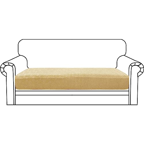 CHELZEN Super Stretch Sofa Seat Cushion Cover, Fitted Sofa Cushion Slipcovers, Soft Couch Cushion Covers