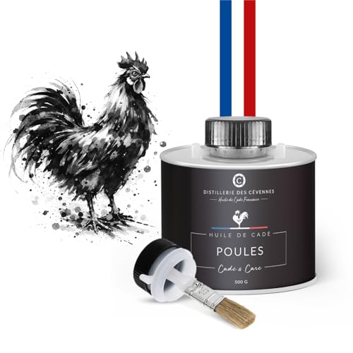 Distillerie des Cévennes - Huile de Cade pour Poules et Volailles - 500g - La Seule Huile 100% Fabriquée et Distillée en France