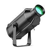 Nitehop 100W Profile Stage Spotlights Pin Spot Lights Cool White+Warm White 25° Beam Angle 3200K-5600k COB LED Uplights DMX512 Disco DJ Lights for Show