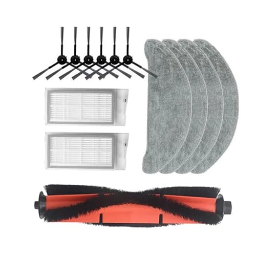 Mop Cloth Dust Bag, Dust Collection Bag, Main Brush Edge Brush, HEPA Filter, Compatible for ROIDMI EVE Plus Vacuum Cleaner Spare Parts(P)