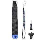 GEPULY 7''-23''Waterproof Pole Selfie Stick Pocket Size Underwater Handle Grip Monopod Alumium for Gopro Hero Session Max Insta360 AKASO DJI OSMO Digital Cameras