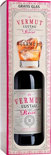 Lustau Vermut Rosé 15% vol. - Geschenkpackung mit Glas - Rosé Wermut (1 x 0.75 l)