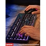 Lenovo Legion K310 RGB Wired Gaming Keyboard - Ultra-Fast Reaction Time with Tactile Keys, Quiet Key Membrane Switches, Silent Operation, RGB Illumination - Water Resistant & Compact Design - Image 5