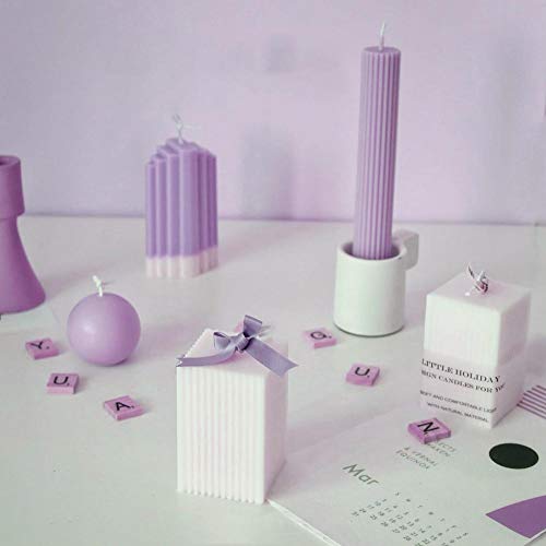 youngfate Kerzenform Zum Gießen Set Silikon Stumpenkerze Zylinder Weihnachten Weihnachtszeder Fondant DIY Aromatherapie… – Bild 7