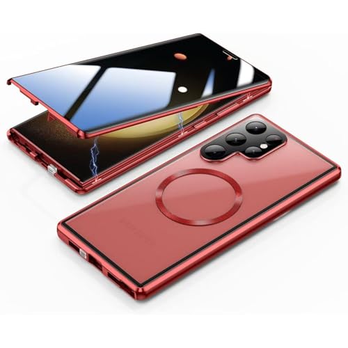 Coque magnétique Samsung S23 Ultra verre confidentialité anti-espion protection 360
