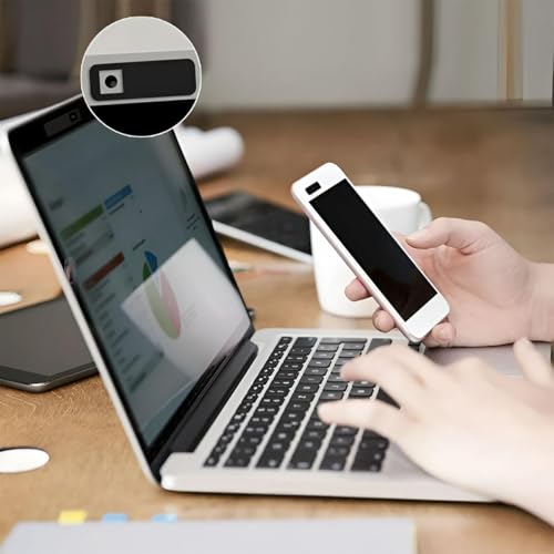 LIRAMARK Webcam Cover, Privacy Protector Webcam Cover Slide, Compatible with Laptop, Desktop, PC, Smartphone, Protect Your Privacy and Security, Strong Adhesive (Rectangle) Set of 3 Black 6 41gVnyE0YLL