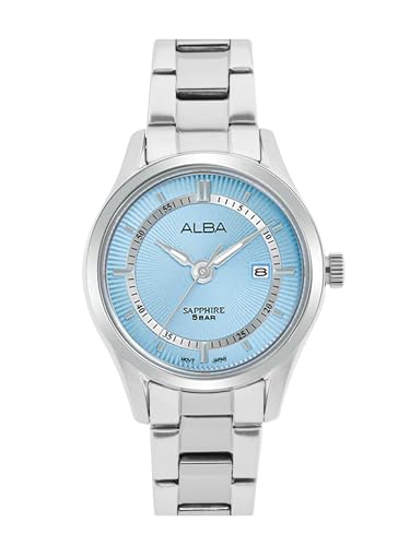 Alba Stainless Steel Mens Analog Wristwatch As9R21X1, Band Color:Silver, Dial_Blue (B0CD82FXZ2) Amazon Price History, Amazon Price Tracker