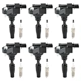 JDMON Ignition Coils Pack with Spark Plug Compatible with GMC Acadia Chevy Camaro Colorado Buick LaCrosse Cadillac ATS CT6 CTS XT5 3.6L UF830 91768 12666339