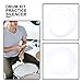 DOITOOL 4pcs Drum Mute Rings, Snare Drum Kit, White PC Film, 12/13/14/16 Inch