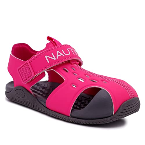 Nautica Kids Sport Sandals Casual Closed-Toe Outdoor Summer Water Shoe Pearl 3|Boy - Girl (Little Kid/Toddler)