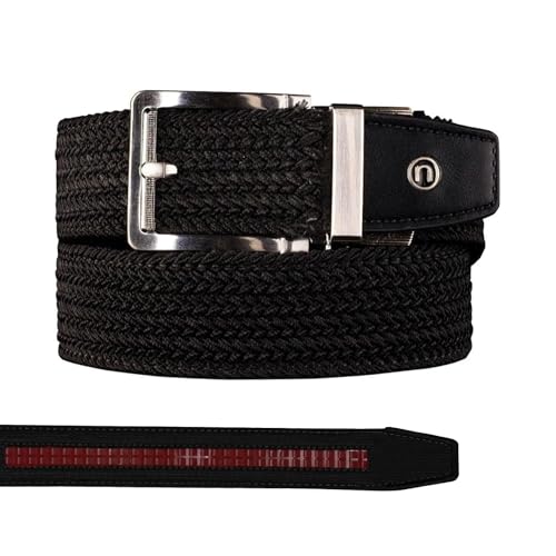 Nexbelt Men's Braided Ratchet Golf Belt – Adjustable, Stretch Fit – For Casual Wear & Golfing (Fits up to 50