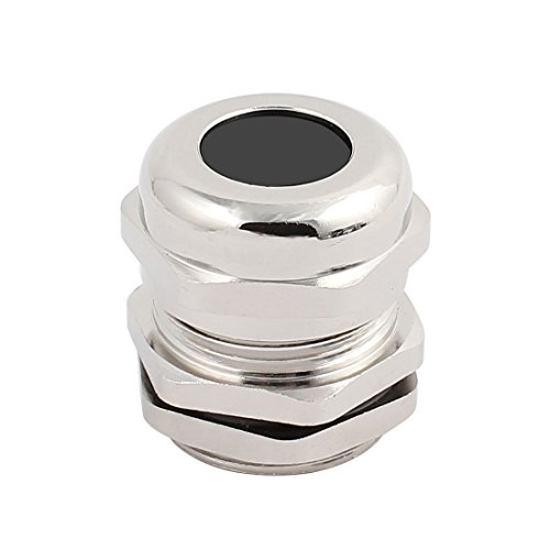 Aexit Metal M25*1.5mm Waterproof Connector Glands Cable Wire Silver Tone (3e645e8afeadd8b54e2403387f8029c2)