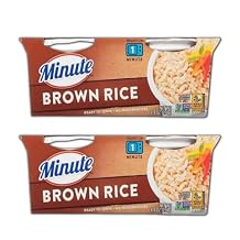 Instant Brown Rice Bundle. Includes Two-8.8 Oz Packages of Minute Brown Rice Ready to Serve. Each has 2 Microwavable Rice Cups. With a BELLATAVO Fridge Magnet!