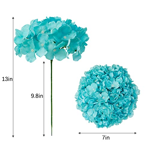 Kislohum Artificial Hydrangea Flowers Tiffany Heads 10 Fake Hydrangea Silk Flowers For Wedding Centerpieces Bouquets Diy Floral Decor Home Decoration With Stems. #TOP1