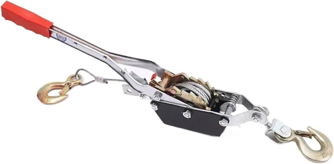 Chain Hoist, Cable Puller Sling Manual Winch, Relay 4000Kg with 2 ars for Moving Cars Logs Boat Winch Trailer with Precision and Safety