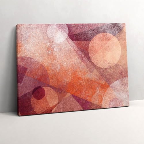 Grand tableau abstraction géométrique pour habiller un mur vide