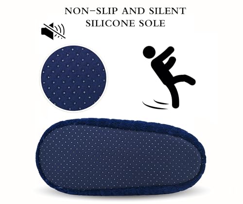 Image of Keyela Women Cozy Warm Slipper Socks, Non Slip Gripper Indoor House Socks | Soft warm cozy fabric, gripper anti-slip bottom for bedroom, lounge and all indoor daily use
