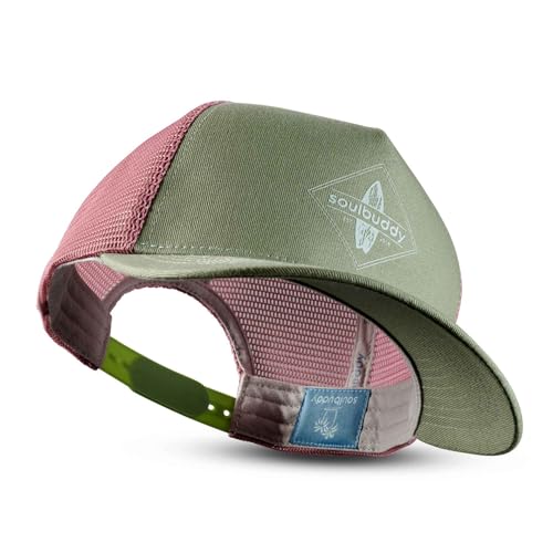Soulbuddy Trucker Cap Herren Trucker Cap Damen Basecap Herren Kappe Herren Baseball Caps für Herren Herren Geschenke One Size Green Rose