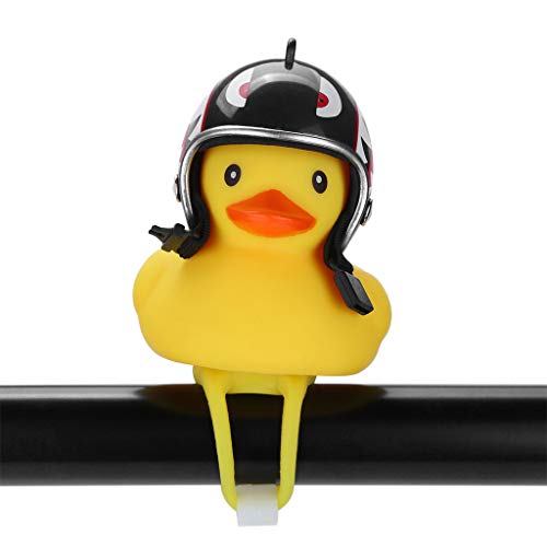 Bike Bell Classic Bicycle Bell, Cartoon Duck Head Light Shining Duck
